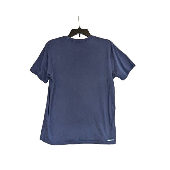 Hurley Key West T-Shirt Medium Dri-Fit Blue Short Sleeve Crew Neck Mens Tee - Picture 5 of 6